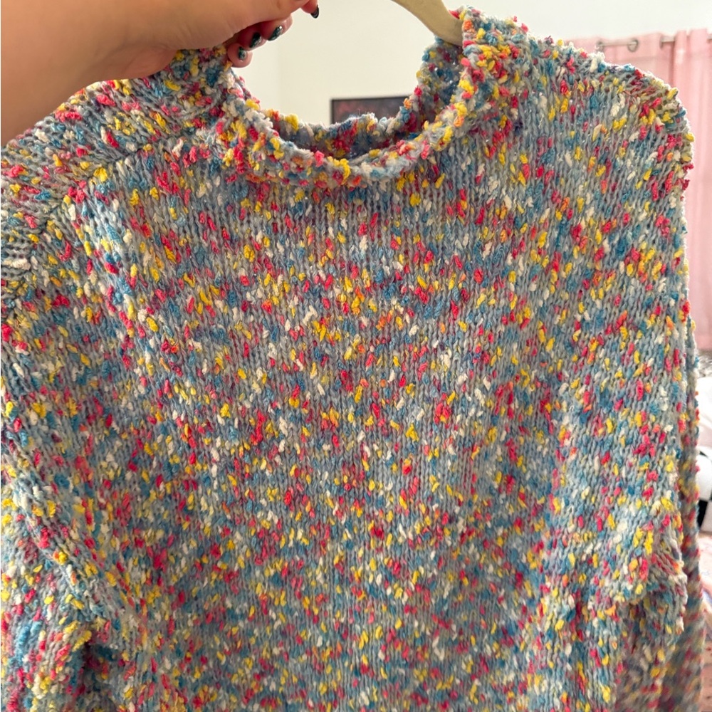 Source Unknown Multicolor Knit Sweater - image 2